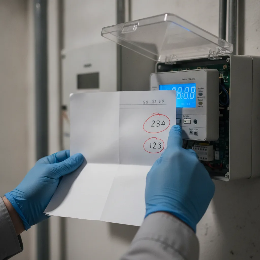 vérification index compteur énergie